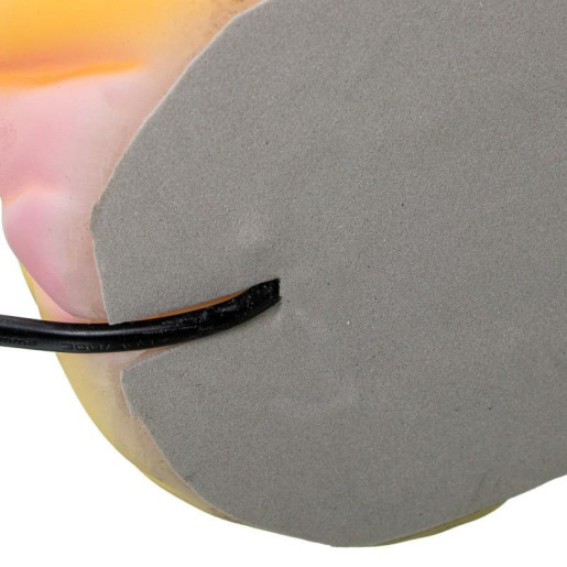 Lampara sobremesa blanco, negro y verde