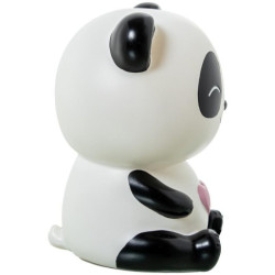 Lampara sobremesa blanco y negro