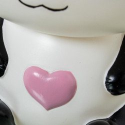 Lampara sobremesa blanco y negro