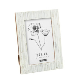 Portafotos blanco hueso