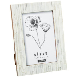 Portafotos blanco hueso