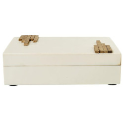 Portafotos blanco hueso y natural