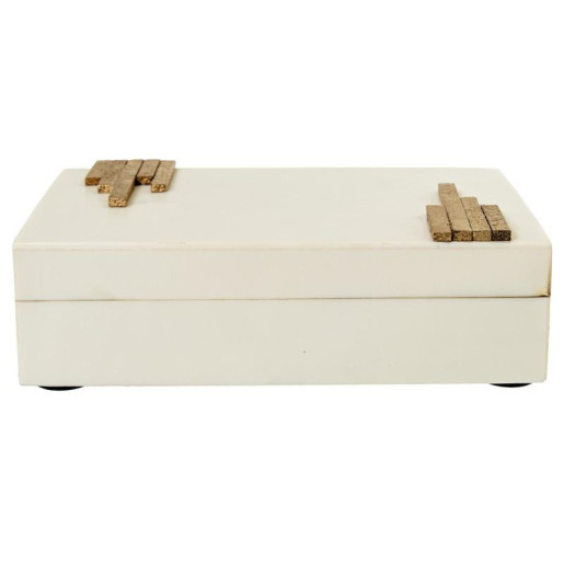 Portafotos blanco hueso y natural