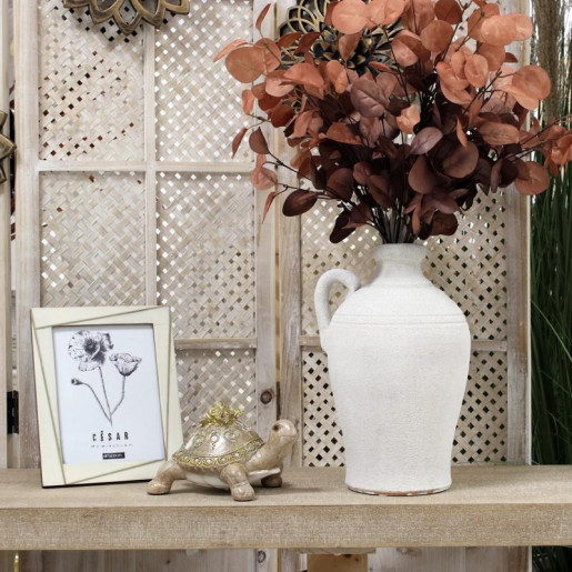 Portafotos blanco hueso y natural