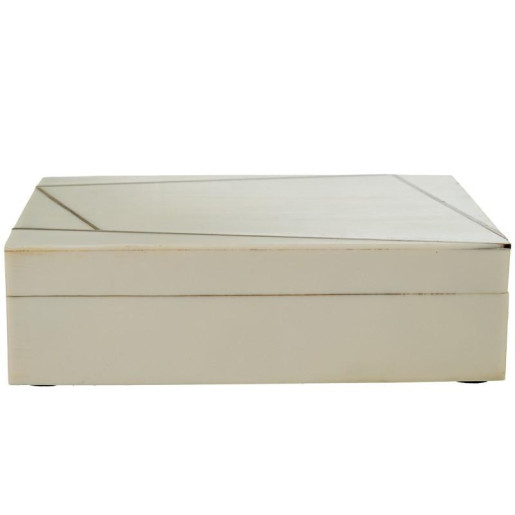 Caja blanco hueso y natural