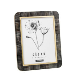 Portafotos blanco hueso y negro