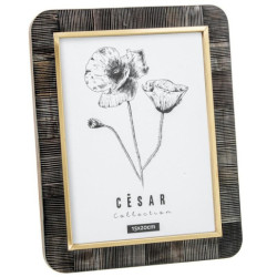 Portafotos blanco hueso y negro