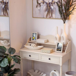 Portafotos blanco hueso y beige