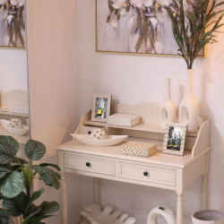 Caja blanco hueso y beige