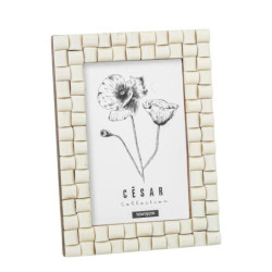 Portafotos blanco hueso