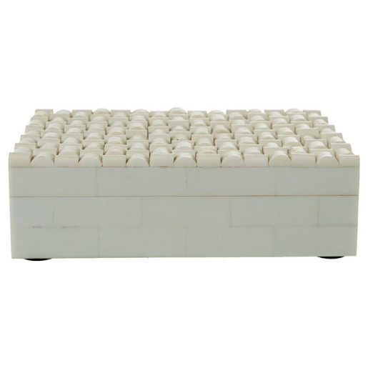 Caja blanco hueso