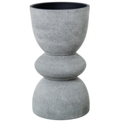 Macetero gris oscuro arena