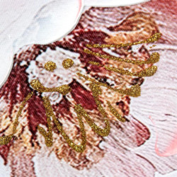 Set 2 cuadros lienzo blanco, verde y rosa