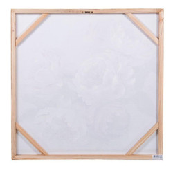 Set 2 cuadros lienzo blanco, verde y rosa