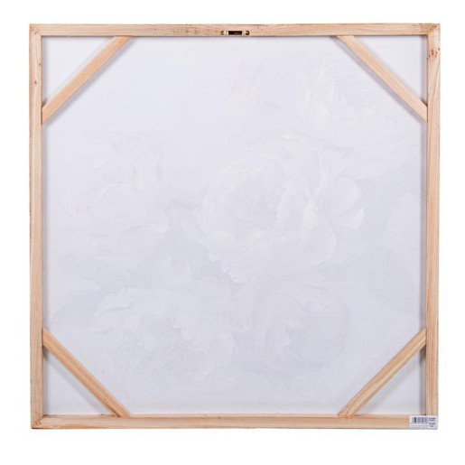 Set 2 cuadros lienzo blanco, verde y rosa