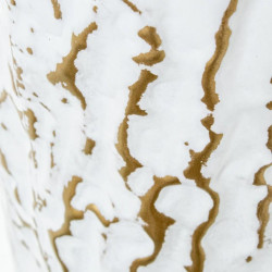 Set 3 jarrones dorado y blanco