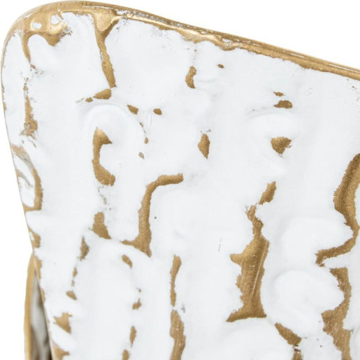 Set 3 jarrones dorado y blanco