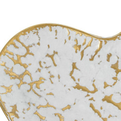 Set 3 bandejas dorado y blanco