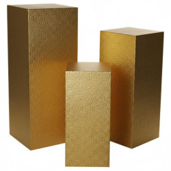 Set 3 pedestales dorado