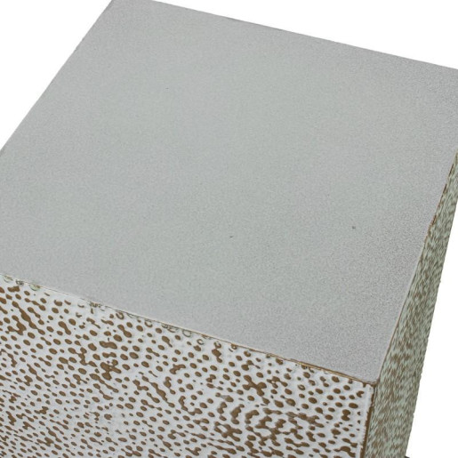 Set 3 pedestales dorasdo y blanco