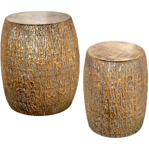 Set 2 taburetes dorado