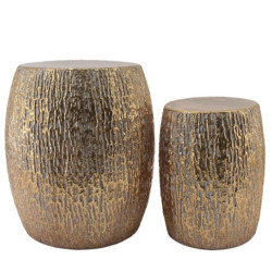 Set 2 taburetes dorado