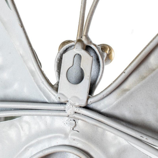 Decoracion pared dorado y blanco