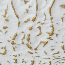 Jarron dorado y blanco