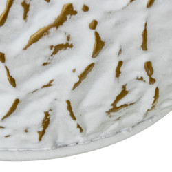 Jarron dorado y blanco