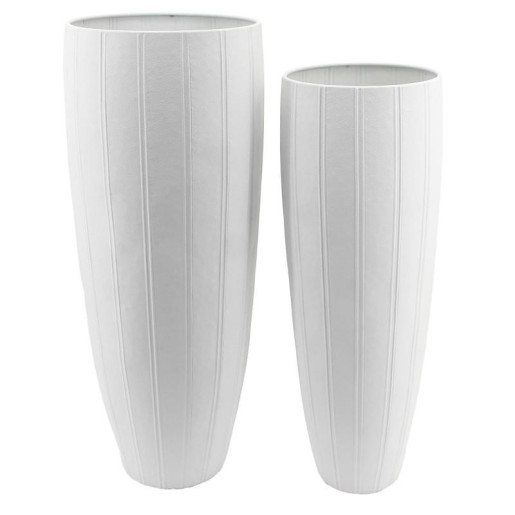 Set 2 jarrones blanco