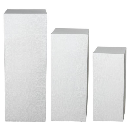 Set 3 pedestales blanco