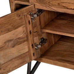 Aparador natural y negro