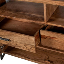 Aparador natural y negro