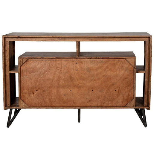 Aparador natural y negro