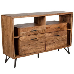 Aparador natural y negro