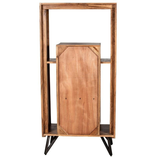 Mueble entrada natural y negro