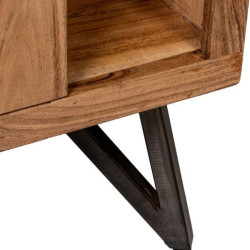 Mueble entrada natural y negro