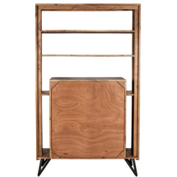 Mueble entrada natural y negro