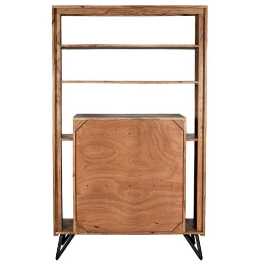 Mueble entrada natural y negro