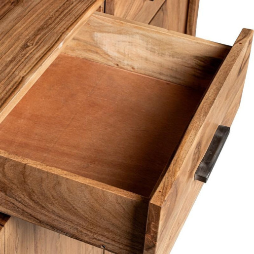 Mueble entrada natural y negro