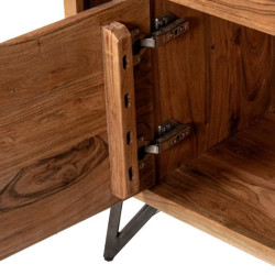 Mueble entrada natural y negro