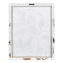 Set 5 cuadros lienzo marron y gris