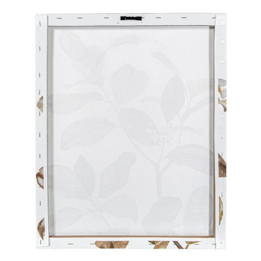 Set 5 cuadros lienzo marron y gris