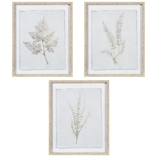 Set 3 cuadros lienzo gris y verde