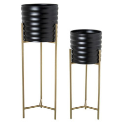 Set 2 maceteros dorado