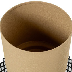 Set 3 maceteros beige y negro