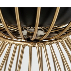 Set 2 maceteros negro y dorado