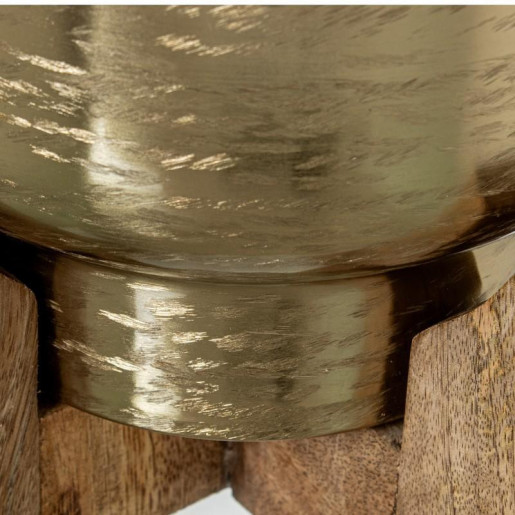 Set 2 maceteros dorado