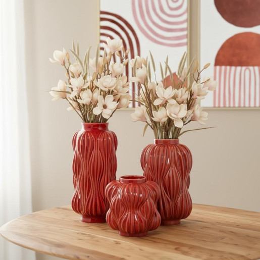 Jarron rojo brillo
