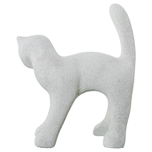 Figura gato gris arena